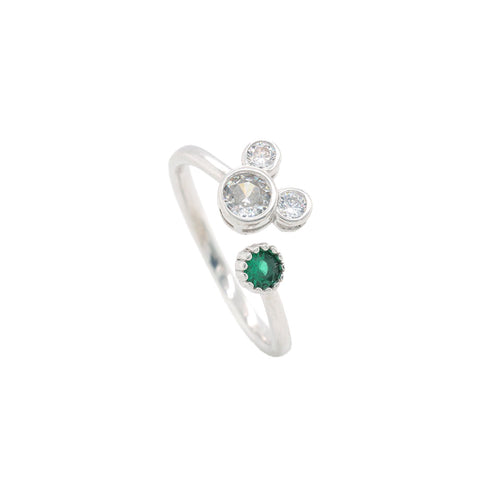 Mickey Shaped Stunning Silver Ring