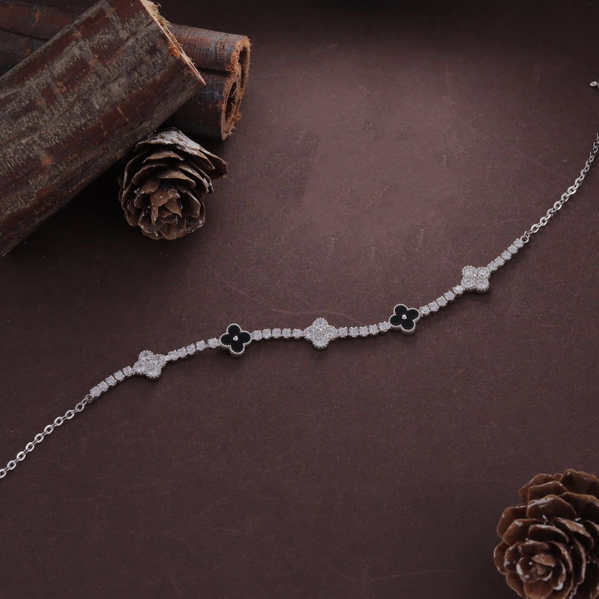 Elegant Everyday Wear with Charm Diamond Bracelet for Women