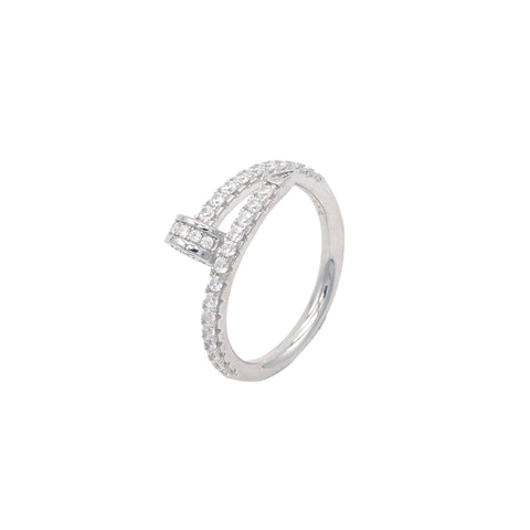 Silver Nailed Wrap Style Ring