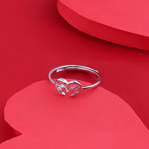 Silver Love Ring For Your Valentine