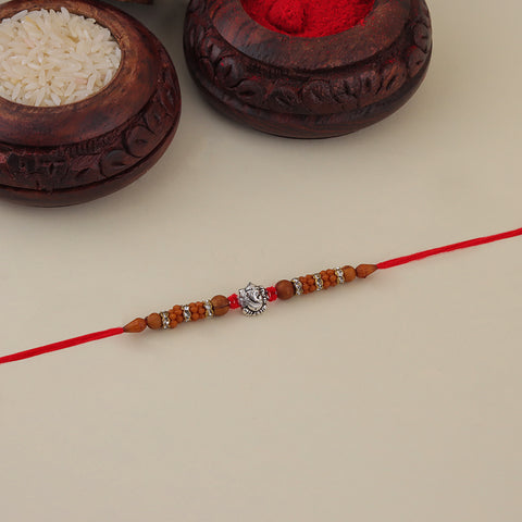 Shri Ganesh Silver Rakhi