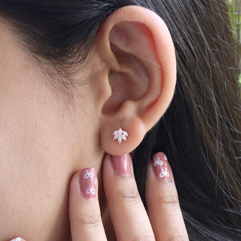 Crystal Flower Earrings For Women