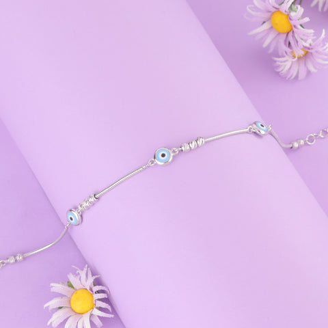 925 Sterling Silver Evil Eye Protection Bracelet For Women