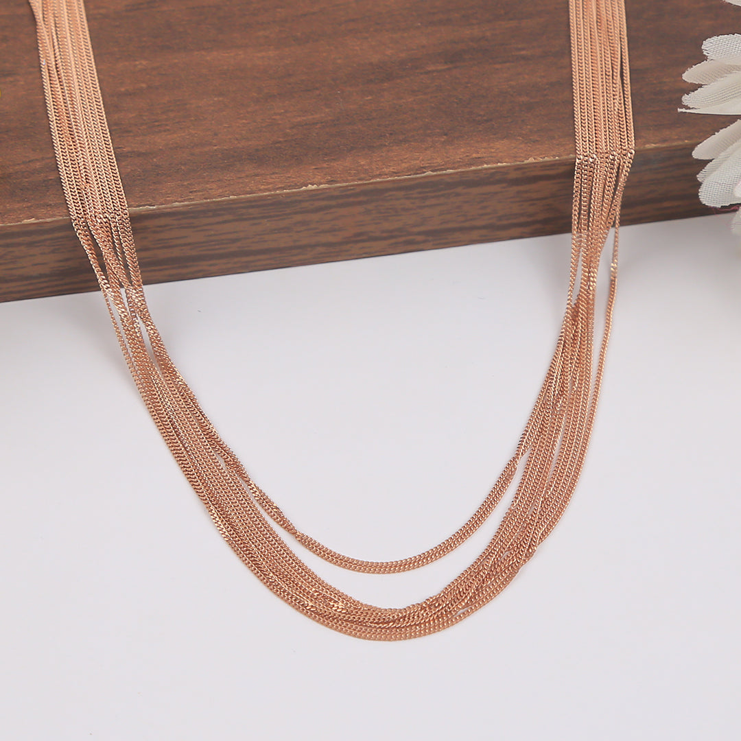 Rose Gold Multi Layered Bunch Chain Unmatched Elegance – Eri Silvers