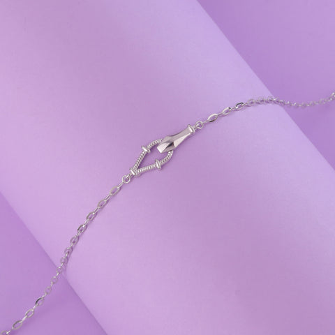 925 Sterling Silver Love Knot Bracelet For Girl