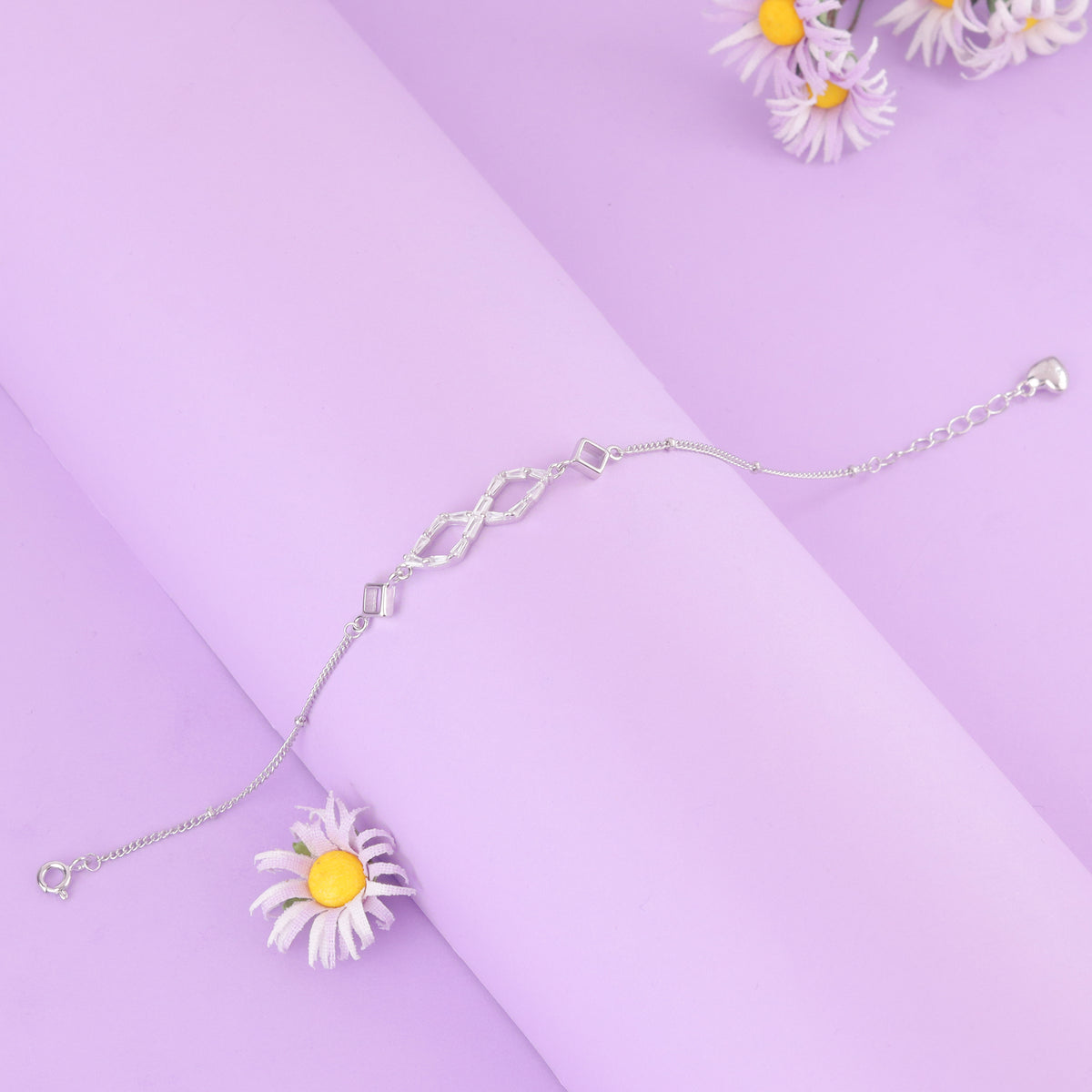 925 sterling silver Infiniti Linked Bracelet For Women