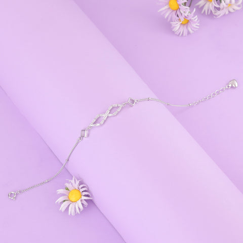 925 sterling silver Infiniti Linked Bracelet For Women