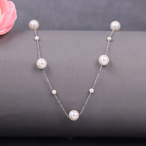 Silver Freshwater Pearl Necklaces