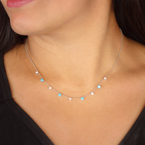 Twilight Spark 925 Sterling Silver Necklace
