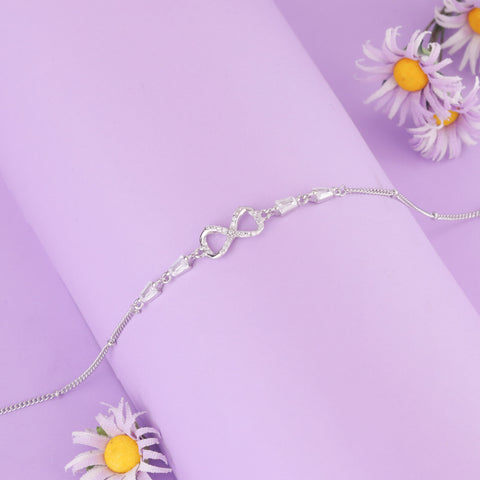 925 Silver Infinity CZ Bracelet for Women For Women