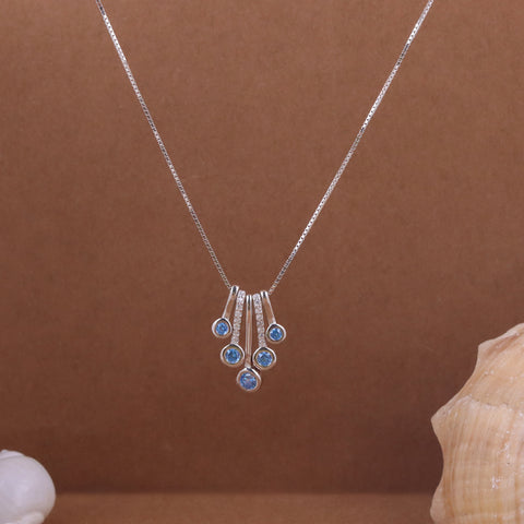 Stone Studded Hangging  Pendants With Chain
