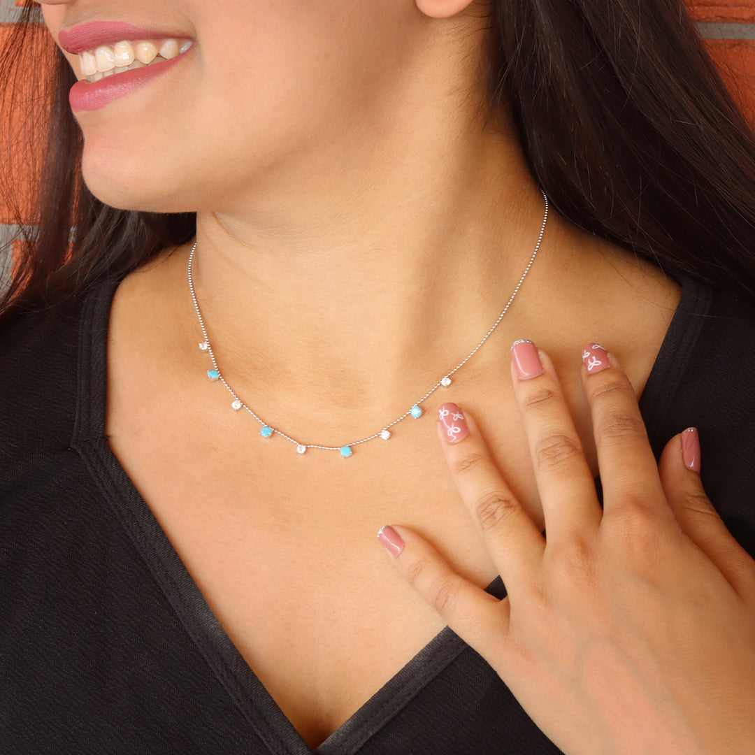Twilight Spark 925 Sterling Silver Necklace