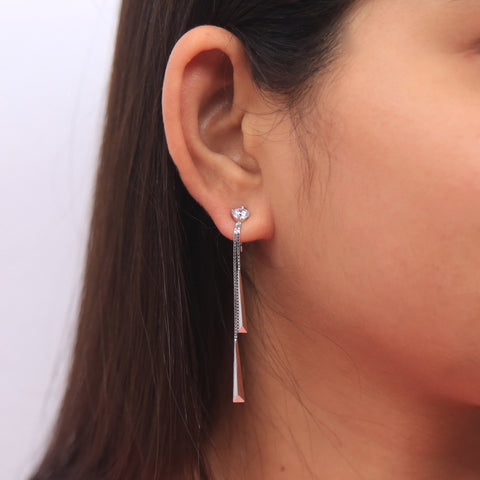 Silver Hanging Drop Earring