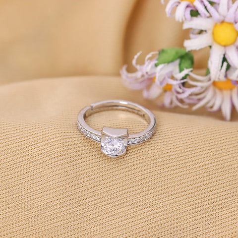 Silver Adjustable Ring for Female