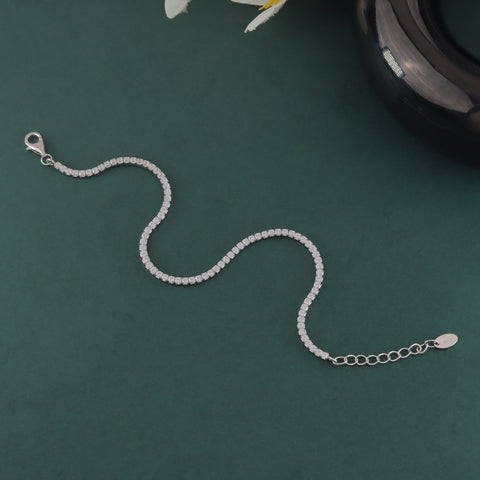 925 Sterling Silver CZ Tennis Bracelet for Women
