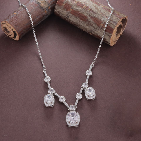 925 silver Sapphire Necklace & Earrings Set