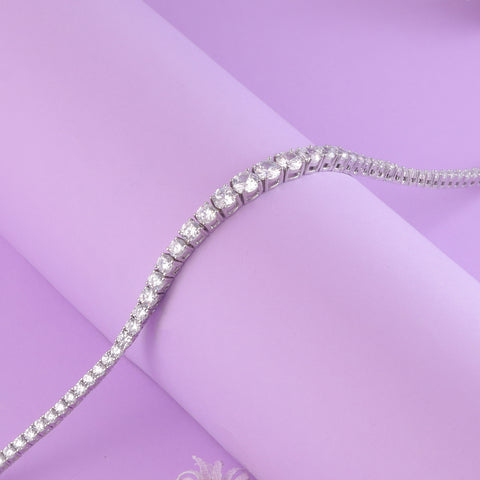 925 Sterling Silver Tennis Bracelet For Women