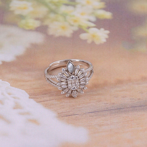 Moissanite Round Cut Ring