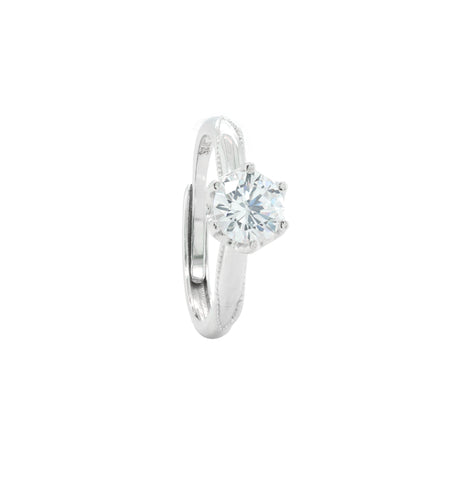 925 Sterling Silver Solitaire  Ring for Women