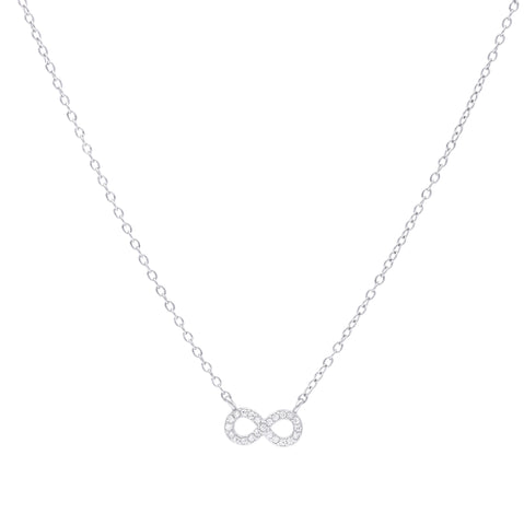925 Sterling Silver Daily Ware Infinity Pendant Necklace for Women
