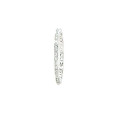 925 Sterling Silver Diamond Band Ring for Women