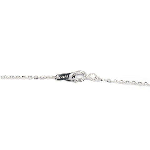 Single Pearl Necklace on Sterling Silver