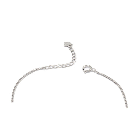 Rhodium-Plated Silver Elegance Bracelet | Statement Jewelry for Women