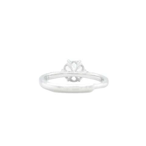 Silver Solitaire Diamond CZ Ring for Women