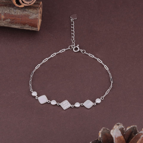 925 Sterling Silver  Charm Bracelet for Women