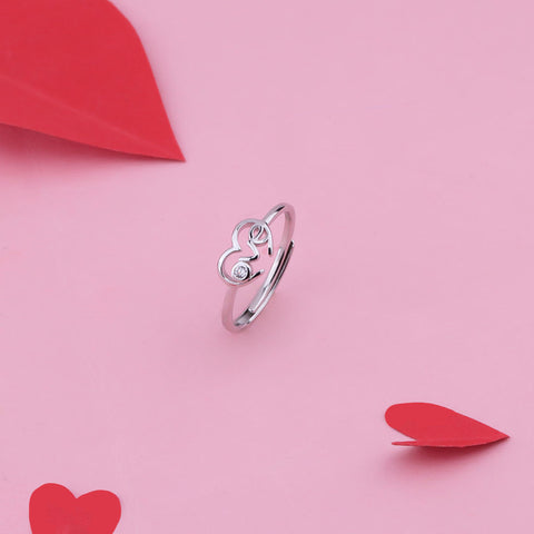 Silver Love Ring For Your Valentine