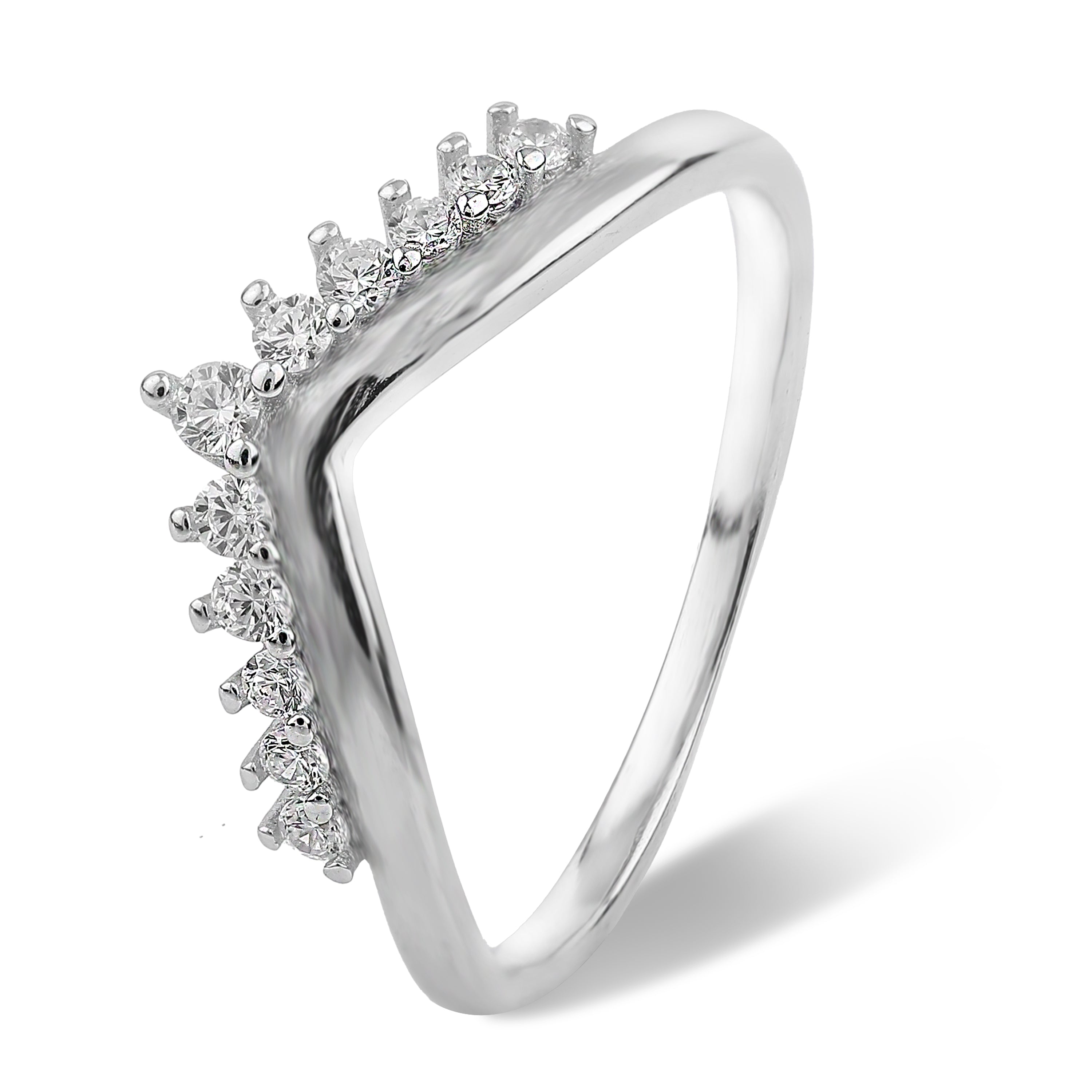 sparkling crown ring