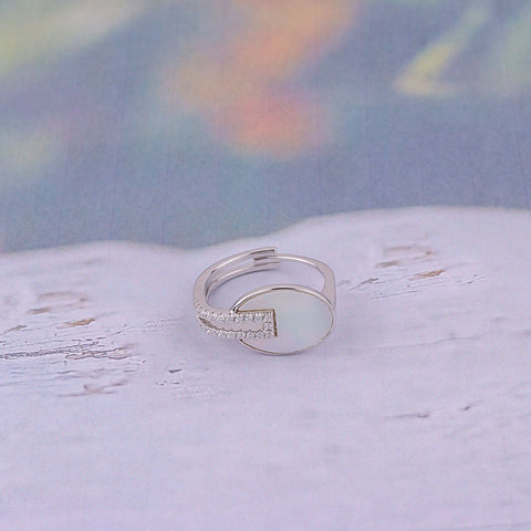 Vintage-Inspired Sterling Silver Dual Layer  Ring