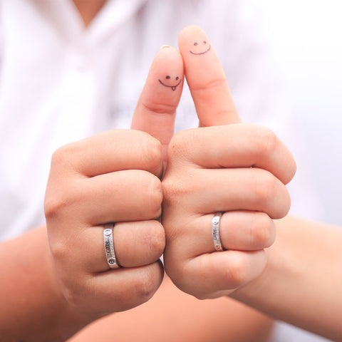 Silver Couple Ring