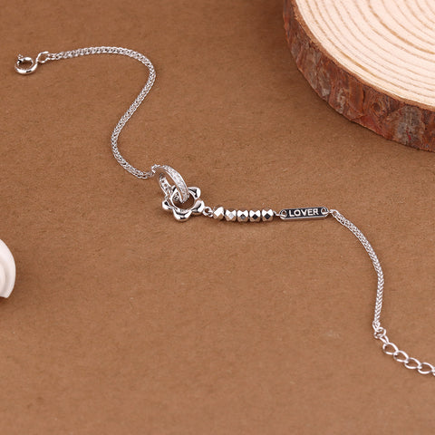 Modern Minimalist Silver Chain Bracelet