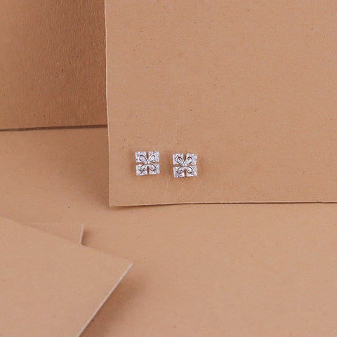 Twin Quad Stud Earrings