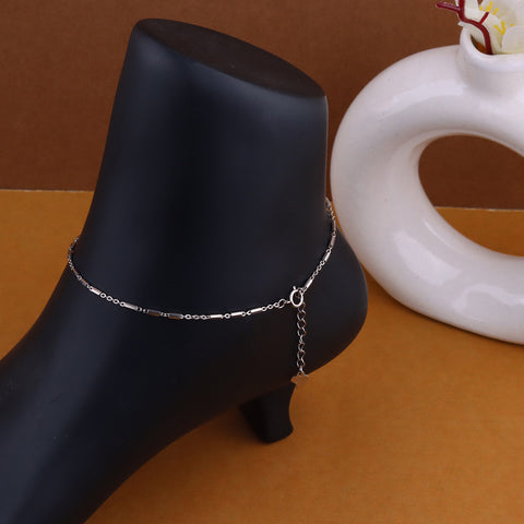 925 Silver Fancy Chain Anklet