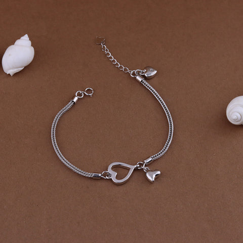 Silver Heart Bracelet