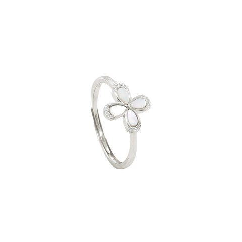 Sterling Silver Heart-Touch Lover’s Ring