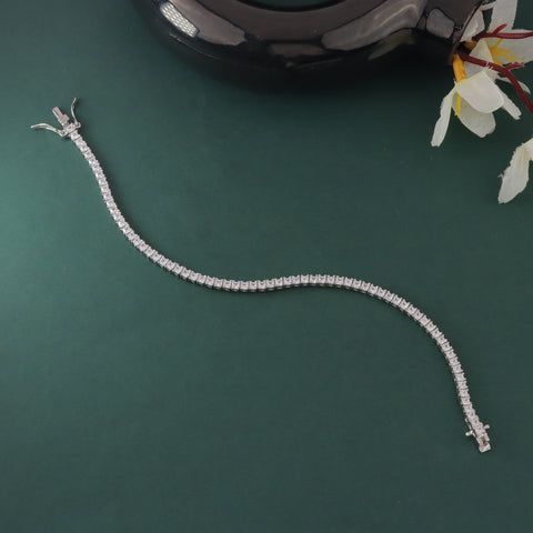 925 Sterling Silver Tennis Bracelet For Women