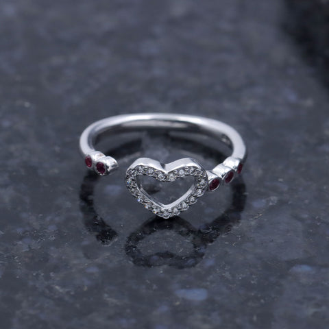 Heart Ring With Adjustable Size