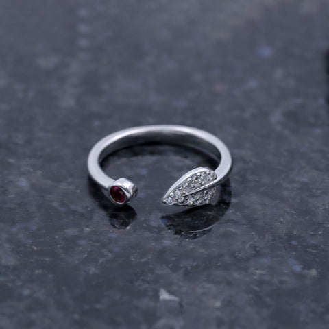 Stunning Silver Leaf Ring