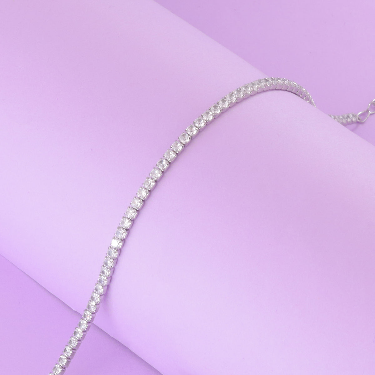 925 Sterling Silver CZ Tennis Bracelet for Women