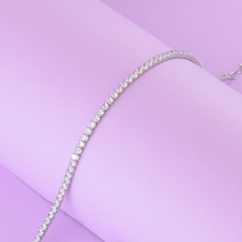 925 Sterling Silver CZ Tennis Bracelet for Women