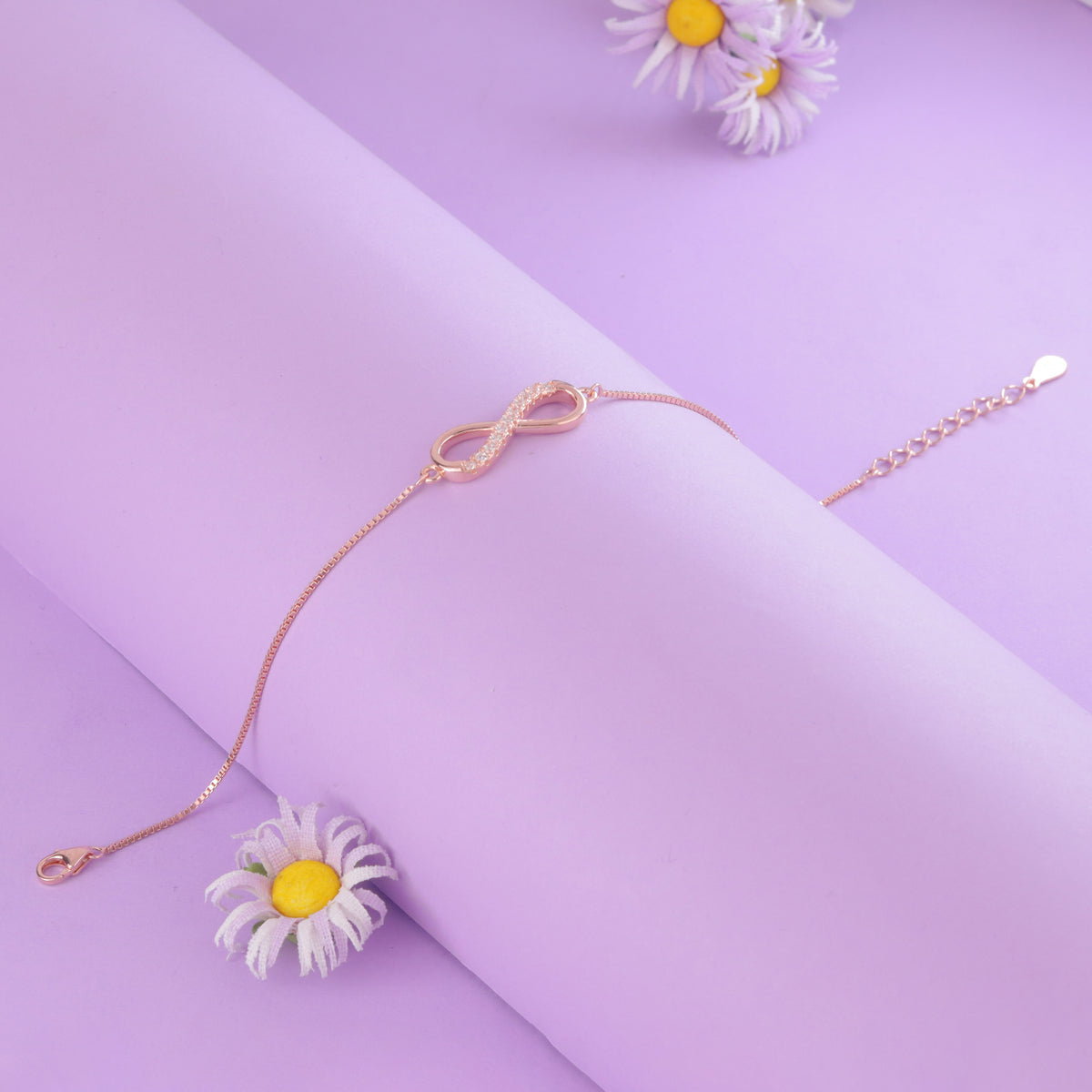 Rose Gold plated  Infinity Bracelet for Women