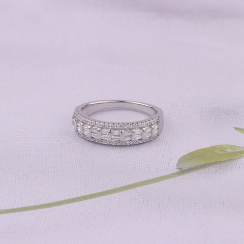 Sparkling Eternity  925  Silver Ring