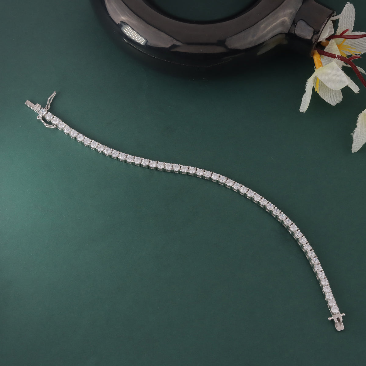 925 Sterling Silver Tennis Bracelet For Women