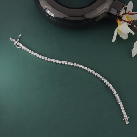925 Sterling Silver Tennis Bracelet For Women