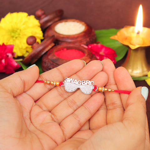 Swage Bro Silver Rakhi For Brother