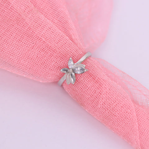 Silver Butterfly Ring With Adjustable Size