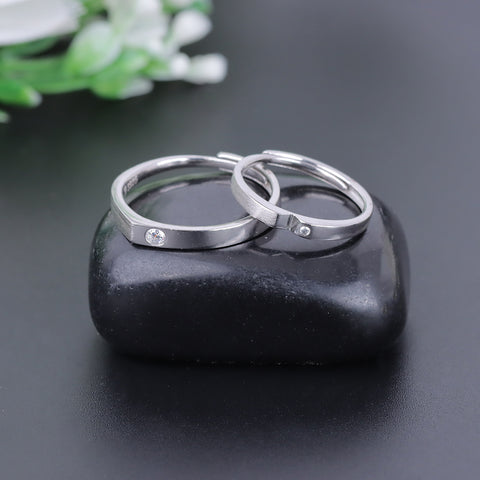 925 Sterling Silver coupal love ring